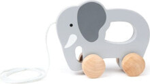 Игрушка-каталка для малышей Hape Слон на веревке