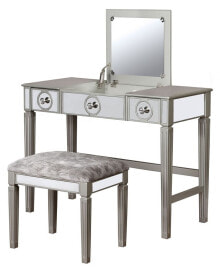 Linon Home Décor madison Vanity Set with Bench and Mirror