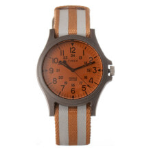 Мужские наручные часы с ремешком Мужские наручные часы с оранжевым текстильным ремешком Timex TW2V14100LG ( 40 mm)