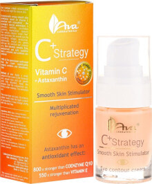 Antioxidative Augenkonturcreme mit Vitamin C - Ava Laboratorium C+ Strategy Smooth Skin Stimulator Eye Contour Cream