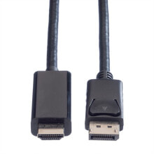 Value 11.99.5785 видео кабель адаптер 1 m DisplayPort Черный