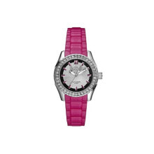 Женские наручные часы Женские часы аналоговые со стразами на циферблате розовый браслет Marc Ecko
