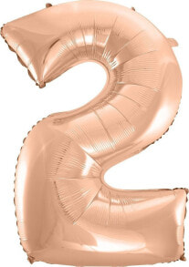 Украшения для организации праздников GoDan Foil balloon &quot;2&quot; rose-gold 92 cm