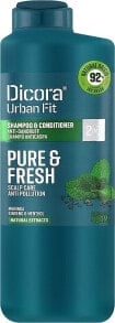 Shampoo-Conditioner gegen Schuppen - Dicora Urban Fit Shampoo & Conditioner 2 In 1 Pure & Fresh