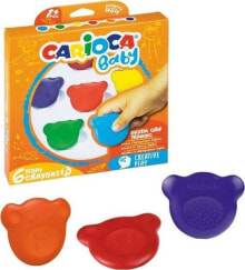 Цветные карандаши для рисования для детей carioca Teddy BABY 6 шт 42956