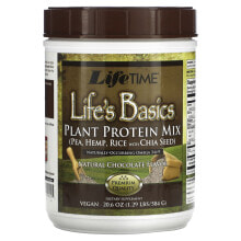 Life's Basics, Plant Protein Mix, Natural Chocolate, 1.29 lbs (584 g)