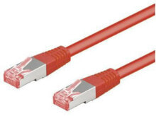 Кабели и разъемы для аудио- и видеотехники goobay CAT 6-100 LC SSTP PIMF 1m сетевой кабель Красный 95477