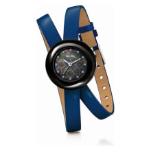 Женские наручные часы женские часы аналоговые круглые синий браслет Folli Follie
