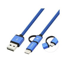 Универсальный кабель USB-MicroUSB/USB C CoolBox COO-CAB-U2MC
