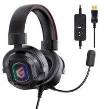 Купить спортивные наушники и Bluetooth-гарнитуры Conceptronic: CONCEPTRONIC USB RGB 7.1 gaming headset