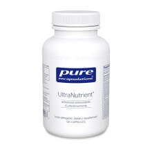 Антиоксиданты Pure Encapsulations UltraNutrient Гипоаллергенный комплекс с метафолином L-5-MTHF для поддержки сердечно-сосудистой системы и здоровья печени 90 капсул