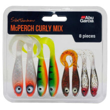 Приманки и мормышки для рыбалки aBU GARCIA McPerch Curly Soft Lure 120 mm 22g 8 Units