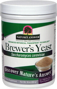 Дрожжи nature's Answer Brewer's Yeast Пивные дрожжи для здоровья пищеварительного тракта 454 г