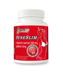 Жиросжигатели Nutricius SyneSlim Комплекс с L-карнитином 200 мг и синефрином 5 мг для похудения 120 таблеток
