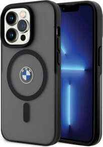 Купить чехлы для смартфонов BMW: BMW Etui BMW BMHMP14LDSLK Apple iPhone 14 Pro czarny/black hardcase Signature MagSafe