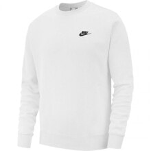 Мужские спортивные свитшоты мужской свитшот спортивный белый Nike Sportswear Club M BV2662-100