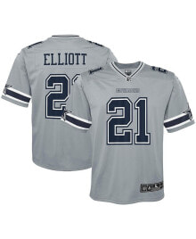 Nike big Boys Ezekiel Elliott Silver Dallas Cowboys Inverted Team Game Jersey