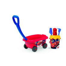 Детские наборы в песочницу набор пляжных игрушек Smoby Beach Cart Furnished корзина