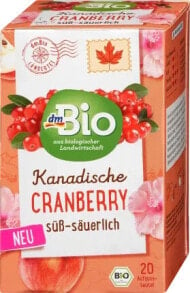 Früchtetee Kanadische Cranberry (20 Beutel), 40 g