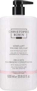 Conditioner für feines, gefärbtes und empfindliches Haar mit Rosenextrakt - Christophe Robin Volumizing Conditioner With Rose Extracts