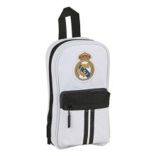 Школьные пеналы пенал Real Madrid C.F. 2 отделения, белый цвет, 33 предмета