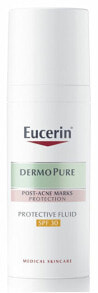 Средства для загара и защиты от солнца Eucerin Dermo Pure Protective Fluid Spf30 Солнцезащитный флюид против несовершенств кожи 50 мл