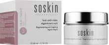 Regenerierende Anti-Aging-Nachtcreme für das Gesicht - Soskin Regenerating Anti Ageing Night Cream