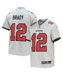 Youth Boys Tom Brady Gray Tampa Bay Buccaneers Inverted Team Game Jersey