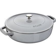 Staub Tigaie 28 CM Patelnia Żeliwna Z Pokrywką