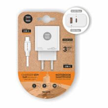 Wall Charger + USB-C Cable Tech One Tech TEC2273 White 65 W