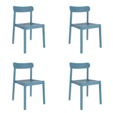 Garden chair Garbar Elba Blue polypropylene 50 x 53 x 80 cm 4 Units (4 Pieces)