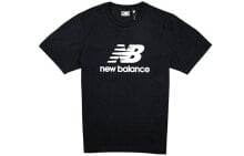 New Balance 休闲宽松短袖T恤 男款 黑色 / Футболка New Balance NEA2E031-BK T-шейрт