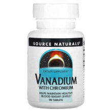 Source Naturals, Vanadium with Chromium, 90 Tablets