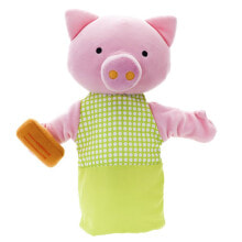 EUREKAKIDS Green pig puppet