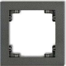 Умные розетки, выключатели и рамки Karlik Universal single frame DECO Karlik silver metallic (7DR-1)