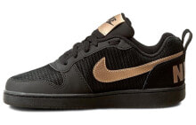 Nike Court Borough Low 低帮 板鞋 女款 黑金 / Кроссовки Nike Court Borough Low 861533-002