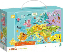 Детские развивающие пазлы dodo Puzzle 100 Mapa Europy