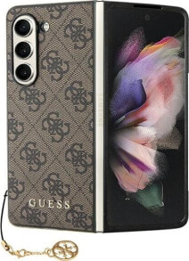 Guess Etui Guess GUHCZFD5GF4GBR Samsung Galaxy Z Fold 5 hardcase 4G Charms Collection brązowy/brown