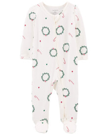 Baby Christmas Zip-Up PurelySoft Sleep & Play Pajamas