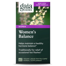 Витамины и БАДы для женщин Gaia Herbs Women's Balance Растительный комплекс с экстрактом зверобоя для женского гормонального баланса 60 вегетарианских жидких капсул