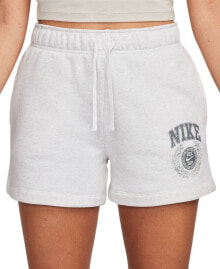 Nike women's Sportswear Club Fleece Mid-Rise Pull-On Shorts