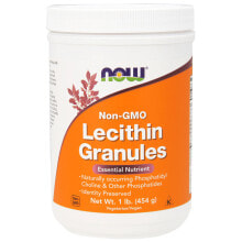 Витамины и БАДы для нормализации гормонального фона NOW Lecithin Granules Non-GMO Лецитин в гранулах без ГМО 454 г
