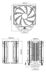 Кулеры и системы охлаждения для игровых компьютеров deepCool R-AS500-BKNLMP-G компонент охлаждения компьютера Процессор Кулер 14 cm Черный 1 шт