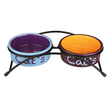 TRIXIE Eat On Feet Ceramic Bowl Set