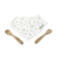 MINILAND Set Of Cutlery And Bandana Natur Picneat Chip