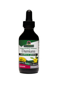 Витамины и БАДы для укрепления иммунитета Nature's Answer Damiana Leaf Экстракт дамианы способствует расслаблению 2000 мг 60 мл