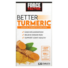 Имбирь и куркума force Factor, Better Turmeric, 120 Tablets