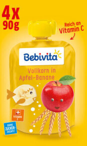 Quetschie Kinderspass Vollkorn in Apfel-Banane ab 1 Jahr (4x90 g), 360 g