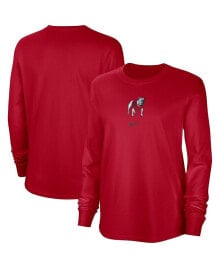 Nike women's Red Distressed Georgia Bulldogs Vintage-Like Long Sleeve T-shirt