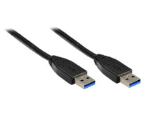 Alcasa USB 3.0 1.8m USB кабель 1,8 m 3.2 Gen 1 (3.1 Gen 1) USB A Черный 2712-S02